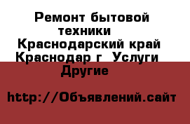 Ремонт бытовой техники. - Краснодарский край, Краснодар г. Услуги » Другие   